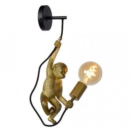 CHIMP. Wall light-Black-1xE27-60W-Synthe.